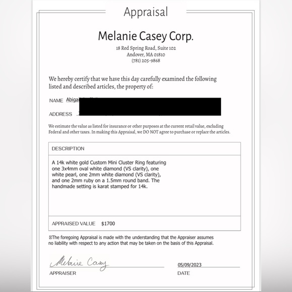 Custom Melanie Casey Mini Cluster Ring - Picture 4 of 4